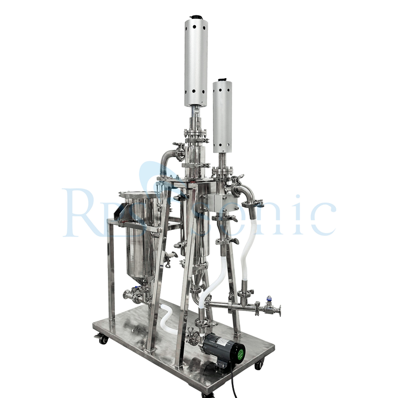 Máquina homogeneizadora de ultrassom digital Titânio pó aço inoxidável 2L Capacidade máxima Usado cosmético detergente moagem